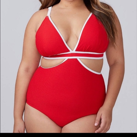 Lane Bryant Monokini Swimsuit - Picture 2 of 4